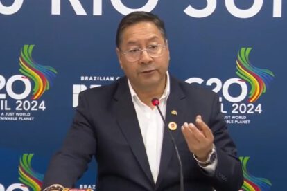 Luis Arce defiende el Modelo Económico Social Comunitario Productivo en la cumbre del G20