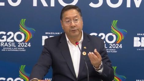 Luis Arce defiende el Modelo Económico Social Comunitario Productivo en la cumbre del G20