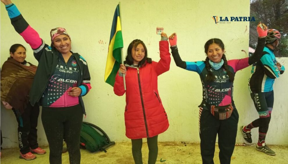 competencia ciclística en Machacamarca