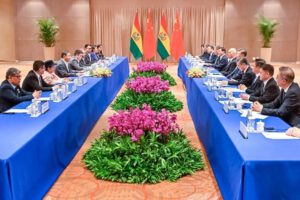 Financiamiento del litio y tren bioceánico en reunión de Bolivia y China