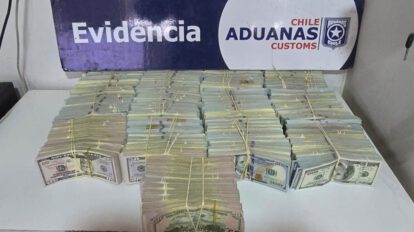 Incautación de dólares en Chile