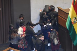 Violencia en la Cámara de Diputados de Bolivia