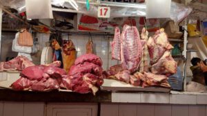 venta de carne en Oruro