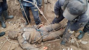 Deslizamiento en Huanuni que resultó fatal para Alfredo