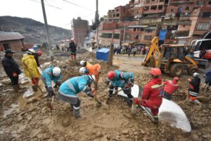 Deslizamiento de tierra en Achocalla