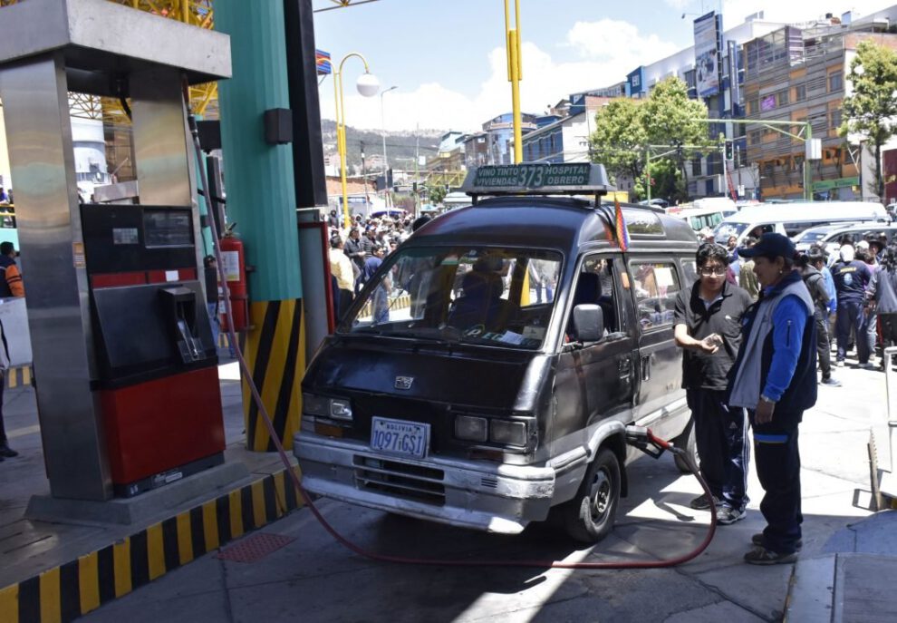 subvención de combustibles en Bolivia