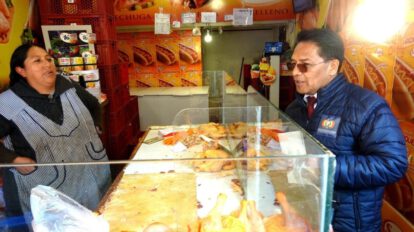 Control de calidad y precios en mercados por el viceministro Jorge Silva