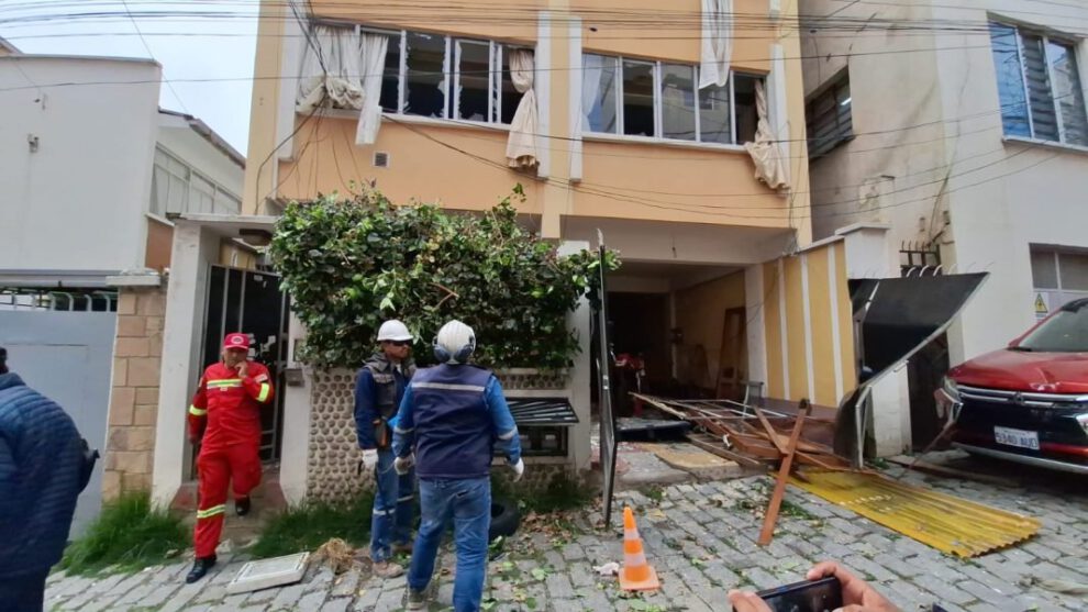 explosión de gas en vivienda en La Paz