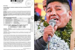 Grover García presidente del MAS reconocido por el TSE