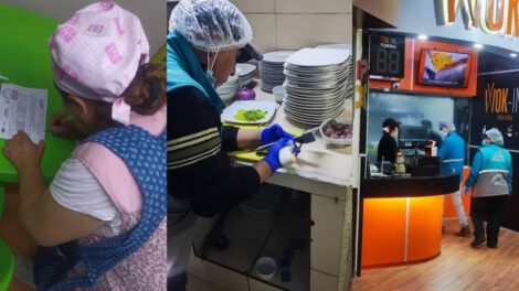 Alimentos en mal estado en patios de comida de Miraflores