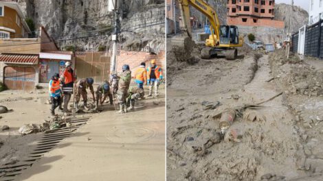 Deslizamiento en La Paz