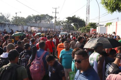 Aumento histórico de migrantes en México en Tapachula