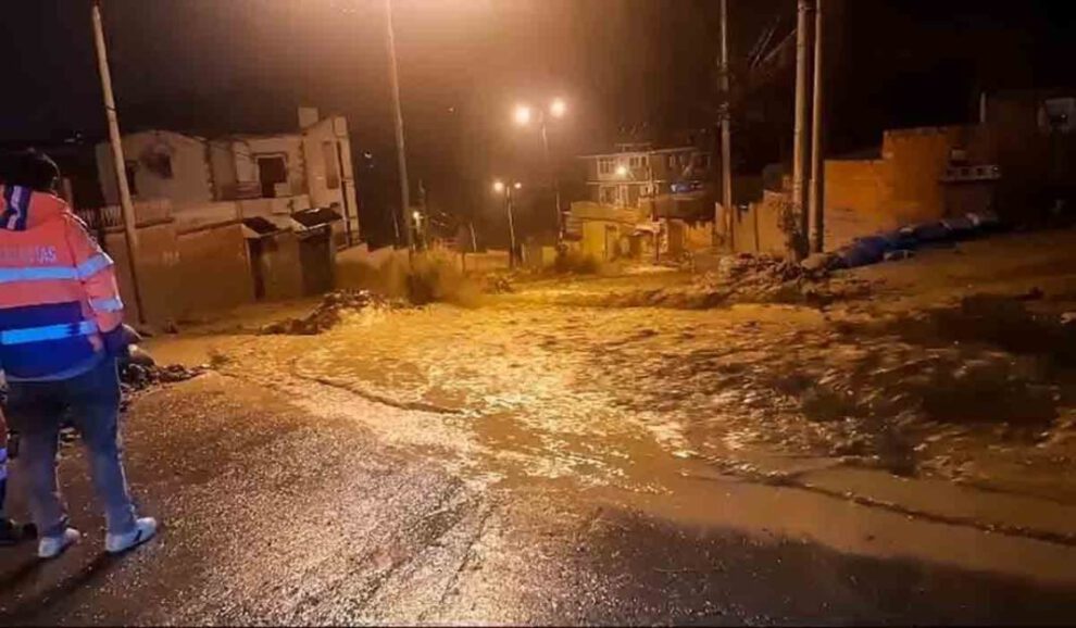 Inundaciones en Bajo Llojeta tras intensas lluvias