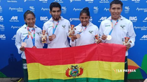 Bolivia brilla con bronce en relevos mixto