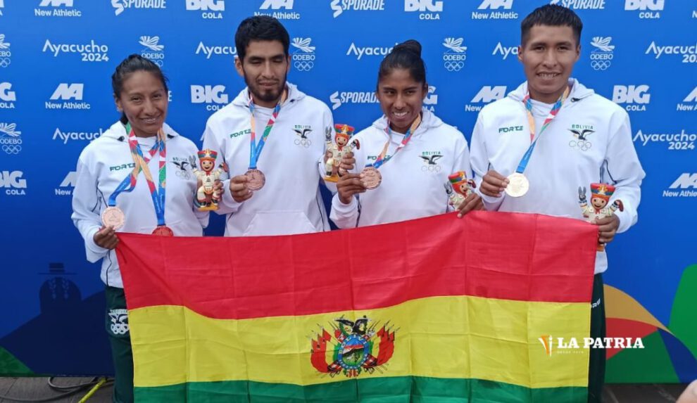 Bolivia brilla con bronce en relevos mixto