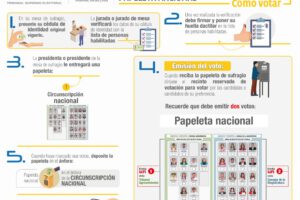 Infografía sobre el procedimiento de votación de las elecciones judiciales
