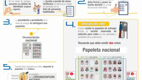 Infografía sobre el procedimiento de votación de las elecciones judiciales
