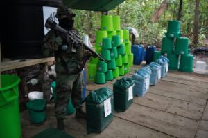 Megalaboratorio de cocaína desmantelado en Guarayos