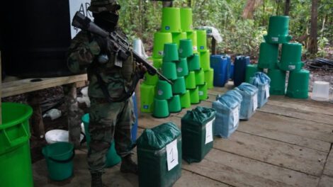 Megalaboratorio de cocaína desmantelado en Guarayos