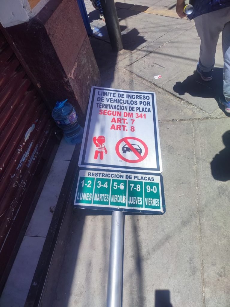 Restricción vehicular en Oruro