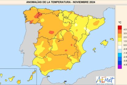Noviembre más cálido en España