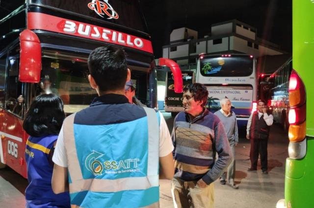 Controles en el transporte interdepartamental por la ATT