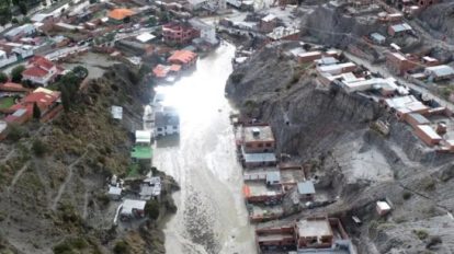 Deslizamiento en Bajo Llojeta