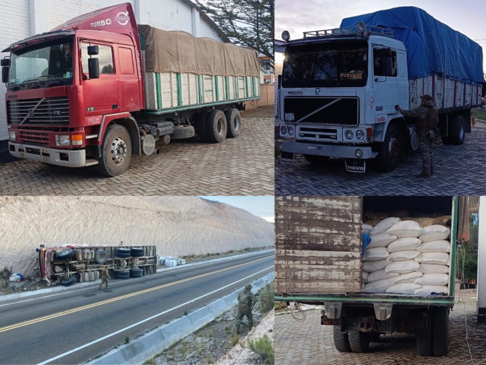 Contrabando en Bolivia: CEO-LCC comisa vehículos con mercancías ilegales