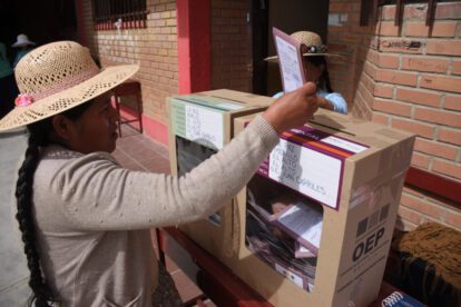 Inhabilitados para votar en elecciones judiciales en Bolivia