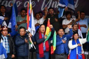 División interna en el MAS durante celebraciones en La Paz