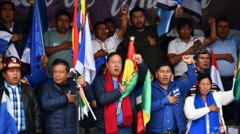 División interna en el MAS durante celebraciones en La Paz