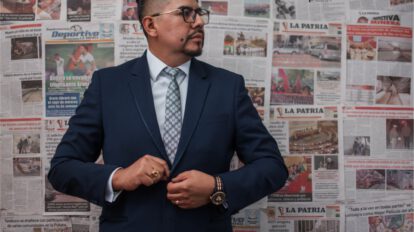 Nicky Alvin Reynaga Morales, empresario orureño y gerente general de la empresa Nuevo Milenio