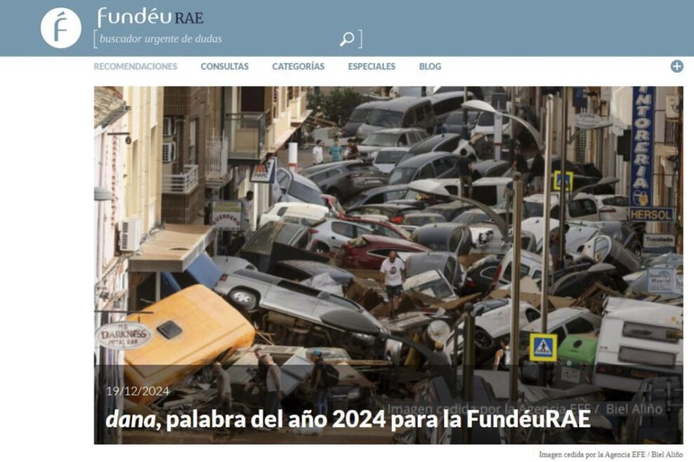 Dana palabra del año 2024 elegida por la FundéuRAE