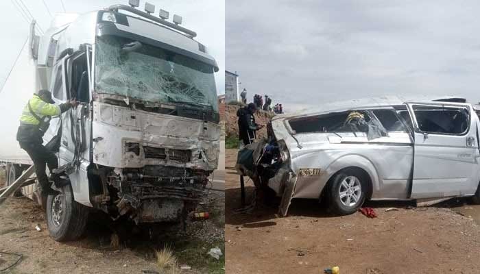 Accidente de tránsito La Paz-Oruro con 13 fallecidos y tres heridos