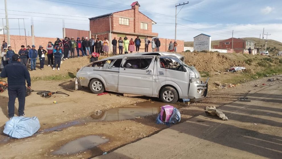 Accidente en La Paz-Oruro