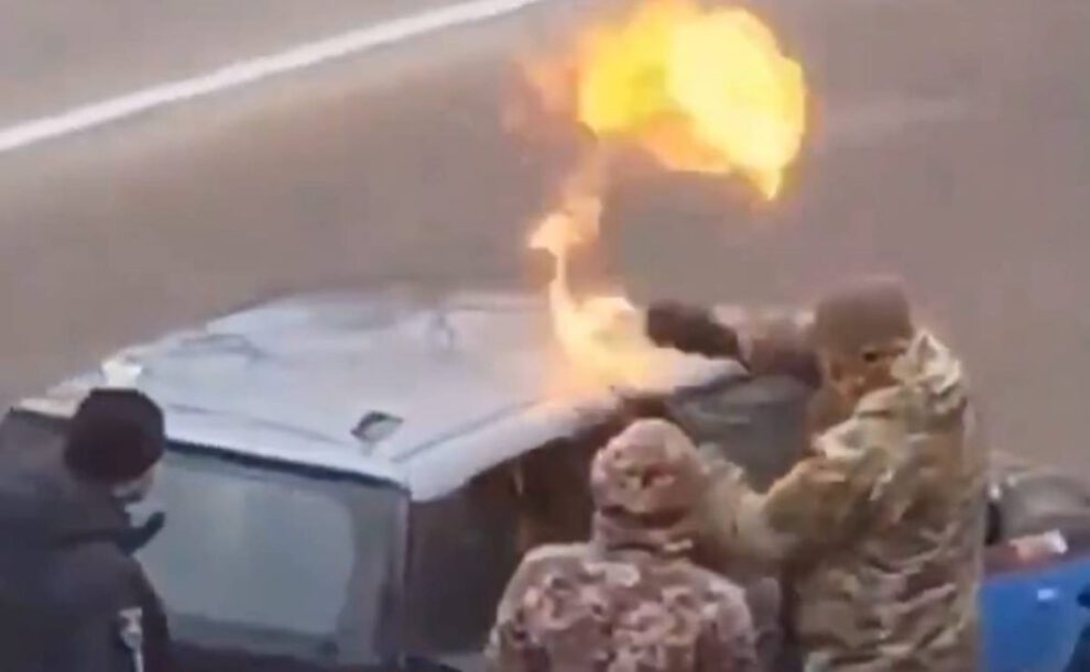 Ola de ataques incendiarios en Rusia