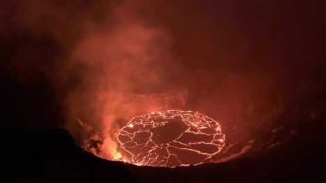 Kilauea erupción y fuentes de lava