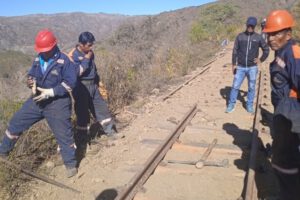 Robo de rieles en Sucre