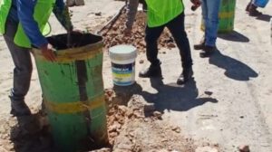 plantado de árboles en Vinto para mitigación ambiental