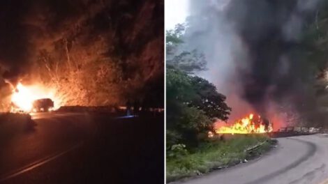 Camión cisterna incendio Santa Cruz