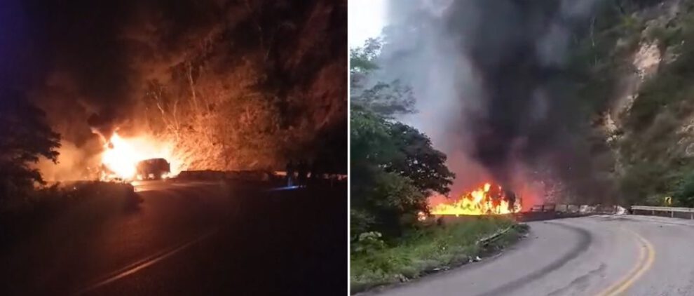 Camión cisterna incendio Santa Cruz