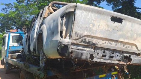 Cuerpos carbonizados en Santa Cruz