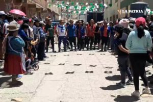 carrera pedestre en Poopó