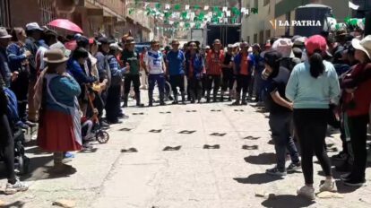 carrera pedestre en Poopó