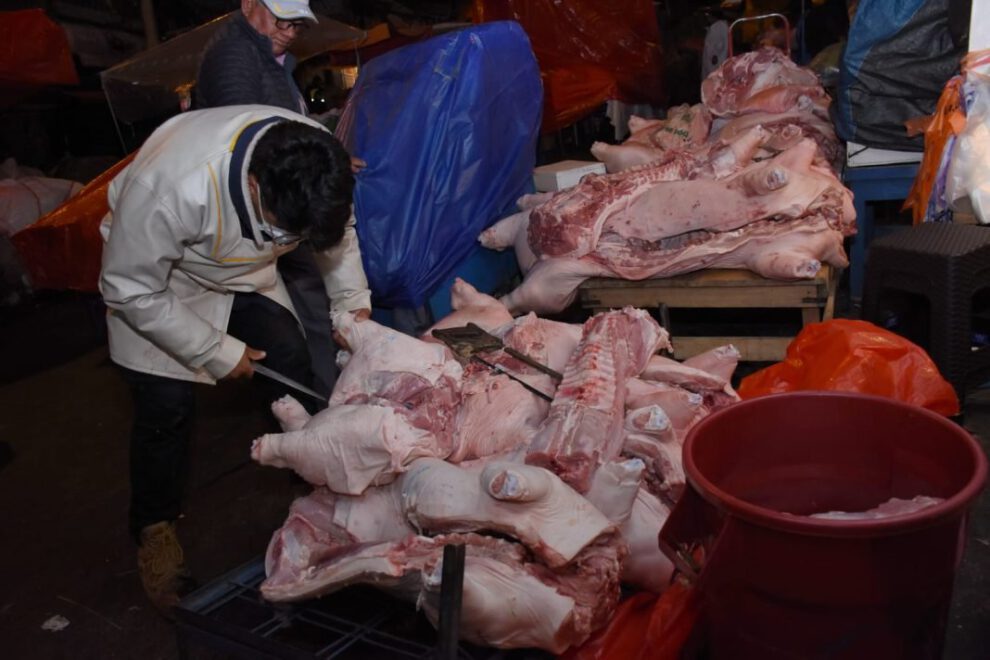 Precios de carne de cerdo en mercados de Bolivia