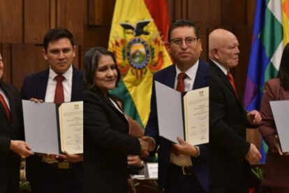 Nuevas autoridades judiciales en Bolivia