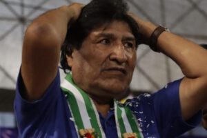 Evo Morales en contexto de investigación judicial