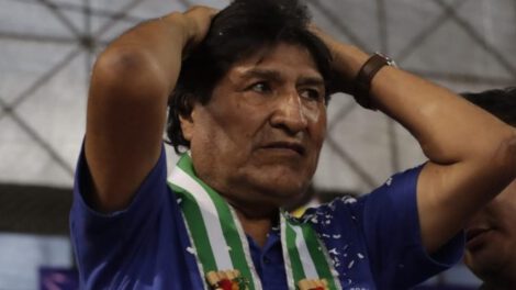 Evo Morales en contexto de investigación judicial