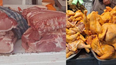 Precios de la carne de pollo y cerdo en Cochabamba y La Paz