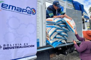 acopio de arroz en Bolivia